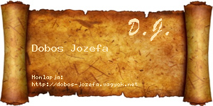Dobos Jozefa névjegykártya